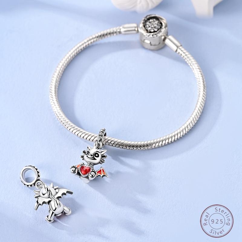 New Arrival Charm Beads Small Dragon Copper Pendant 3Mm Diy Party Christmas Exquisite Jewelry Making Gift