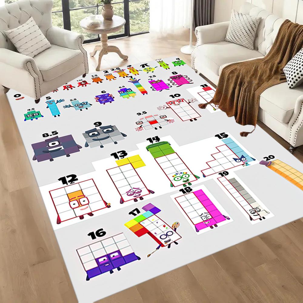 Numberblocks Carpet Design For Living Rooms Hallway Outdoor Bedrooms Antislip Carpet Office Home Decor Perfect Birthdaychristmas Gift Idea