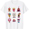 Funny State Fair With Ice Cream Ferris Wheel And Circus Tent Men Women Kids T-Shirt