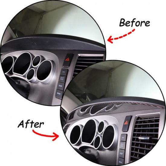 Carbon Fibre Dashboard Underside Cover Sticker For Toyo-ta Tundra 2007-2013