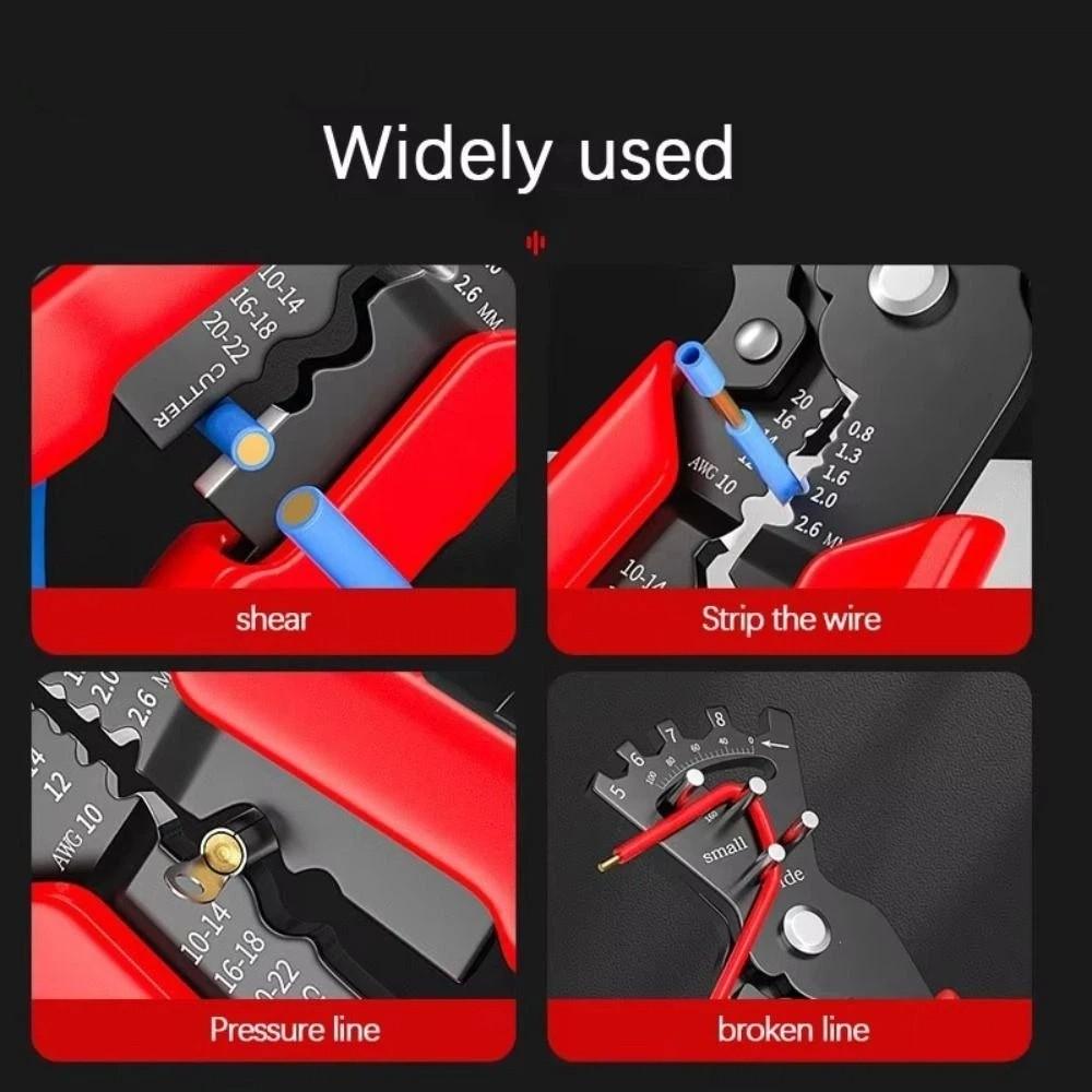 Crimping Cutting Wire Stripper Pressing Cable Cable Stripping Pliers Crimping Pliers  Household