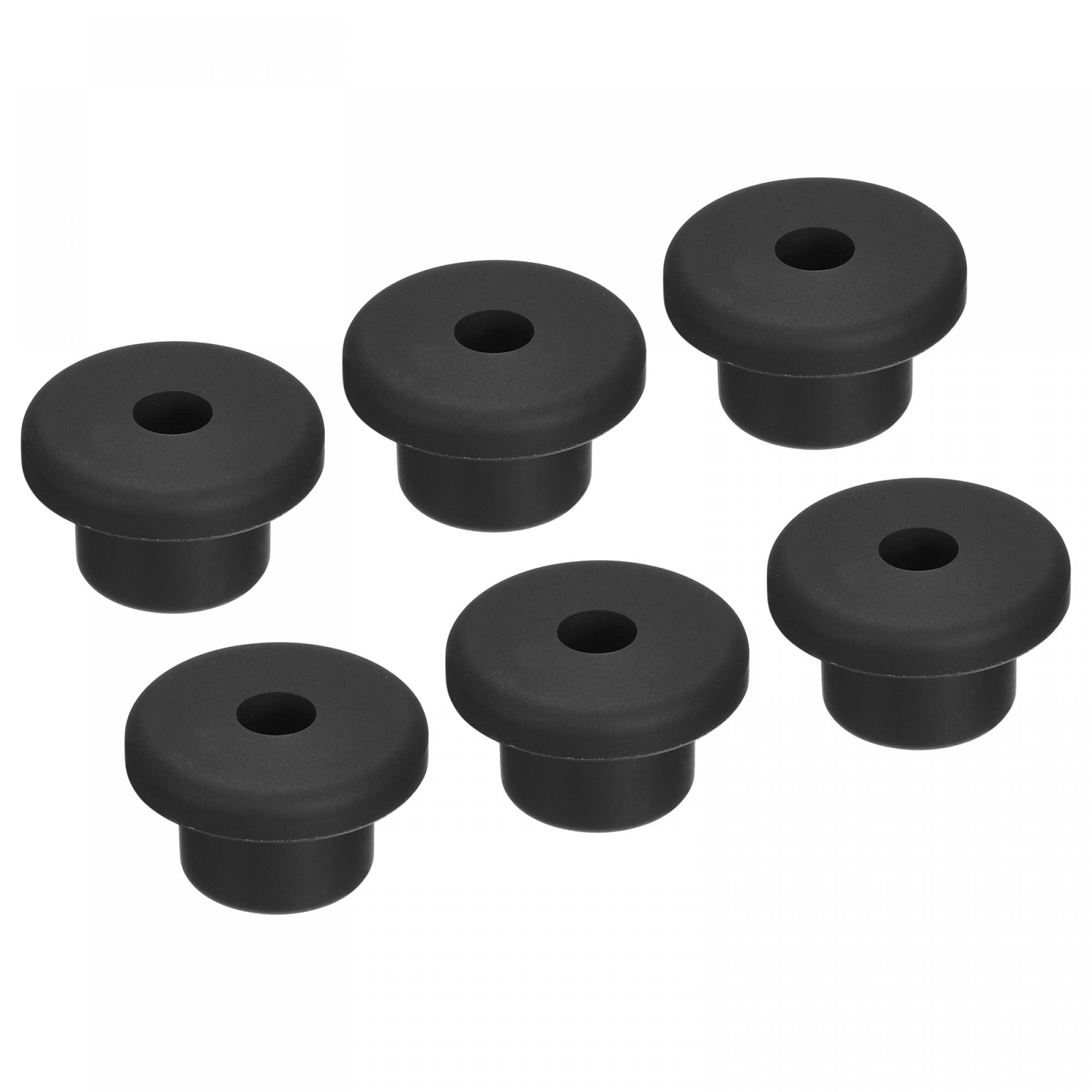 uxcell Rubber Grommets Mounting Diameter 0.6 inch (15 mm) Round T Type Wiring Project