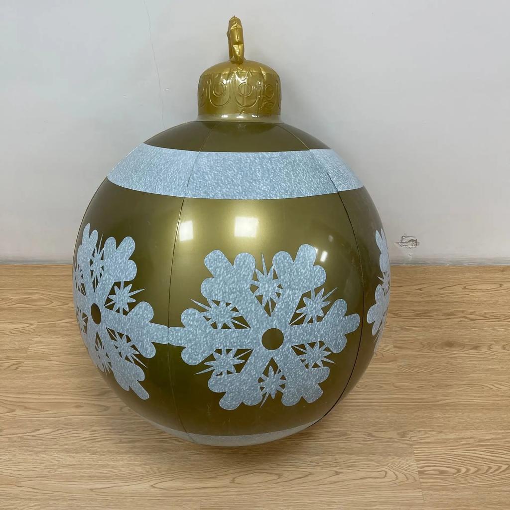 Robuste, aufblasbare Weihnachtskugel, große Außendekoration für die Feiertage, festlicher aufblasbarer Schmuck für Weihnachtsfeiern, Gartenveranstaltungen