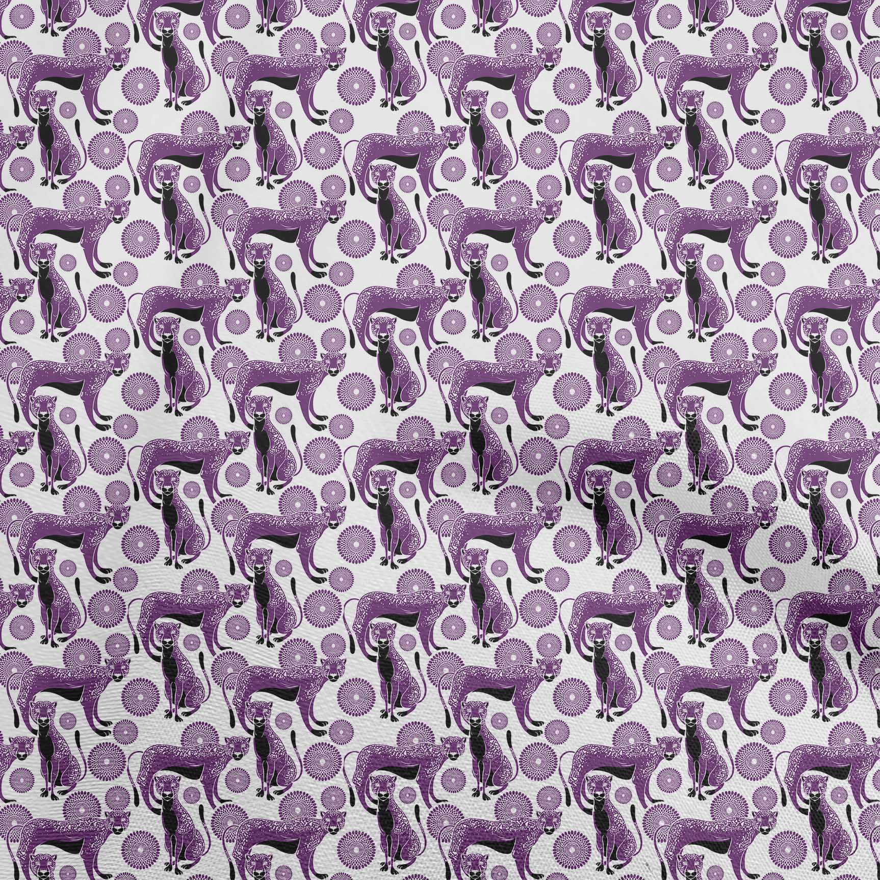 

OneOone Бавовняний поплін Коричневий Тканина Дитяча тваринна тканина для пошиття Принтована тканина для рукоділля у дворі 42 дюйма 42 Inch Wide - Viscose Chiffon фіолетовий