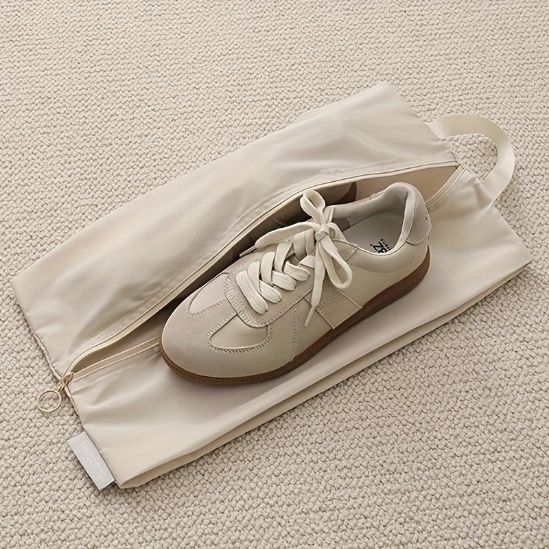 Lightweight Shoe Storage Bag with Handle, Zippered Closure & Reinforced Stitching for Home, Travel, Compact Organizer for Shoes