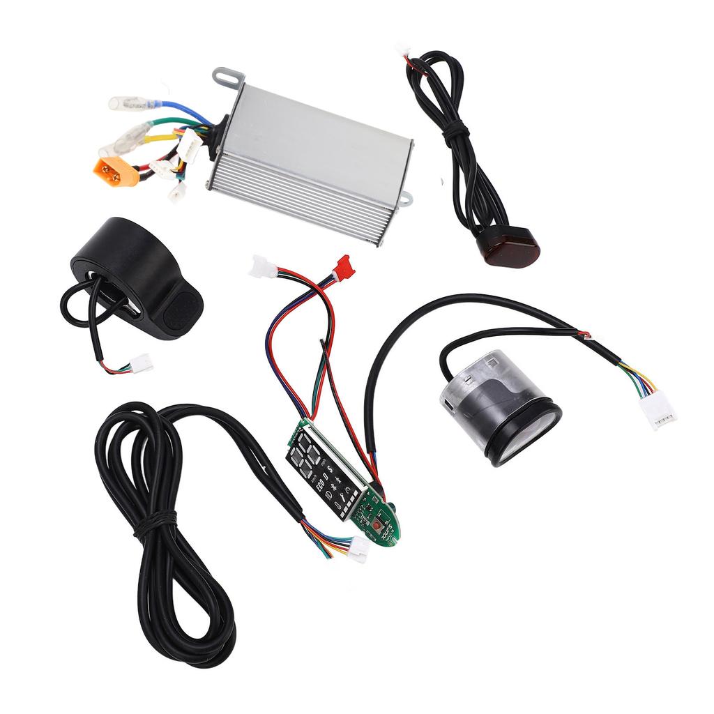 7Pcs Electric Scooter Controller Kit 500W Waterproof with Brake Circuit Board Finger Throttle 36V