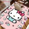 Hello Kitty Neon Stripes carpet Camping Trip Suitable For All Seasons Nap carpet Outdoor Plush carpet Bedroom