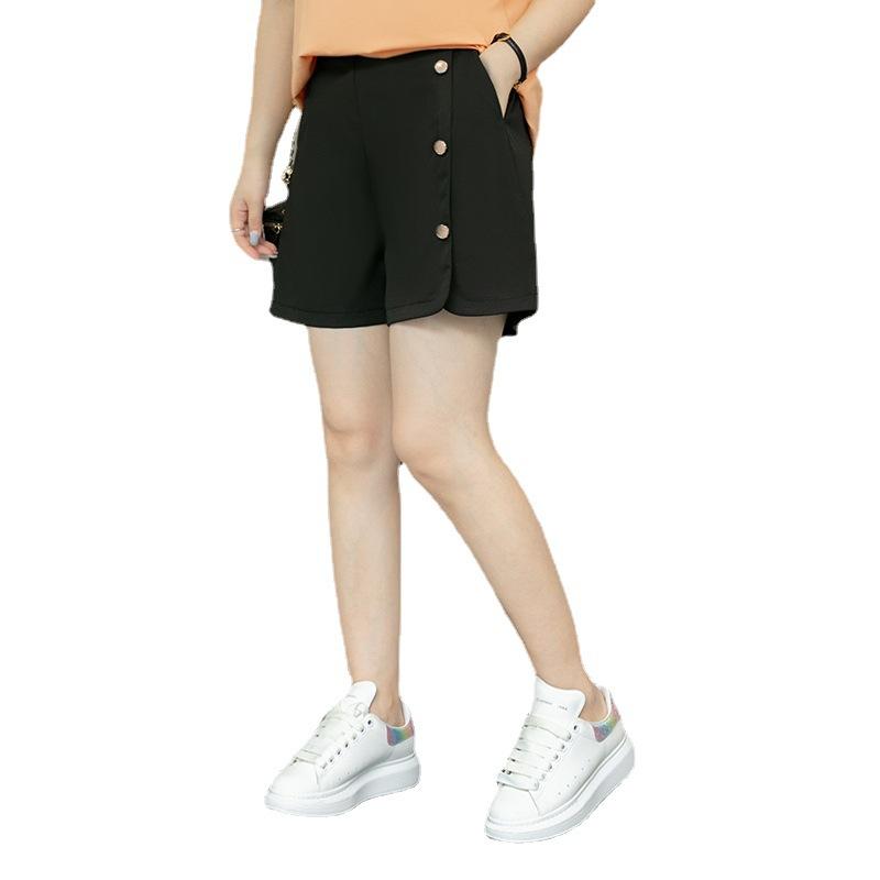 Summer Women's Irregular Design High Waist Shorts Pants Plus Size Shorts