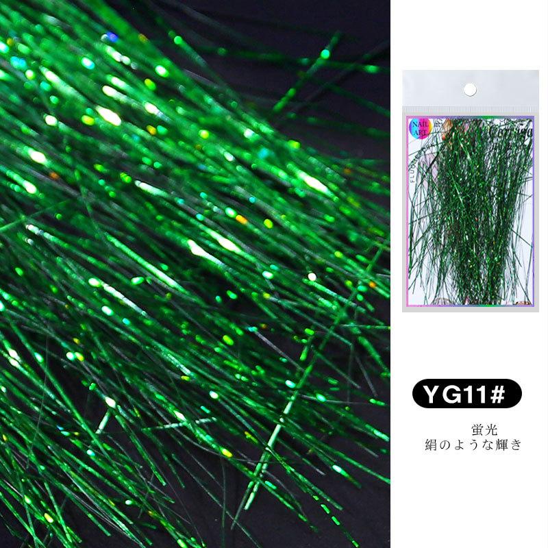 

Популярный дизайн ногтей Флуоресцентный шелк Симфония светящийся цвет шелковая линия Украшение для ногтей Блестящий шелк