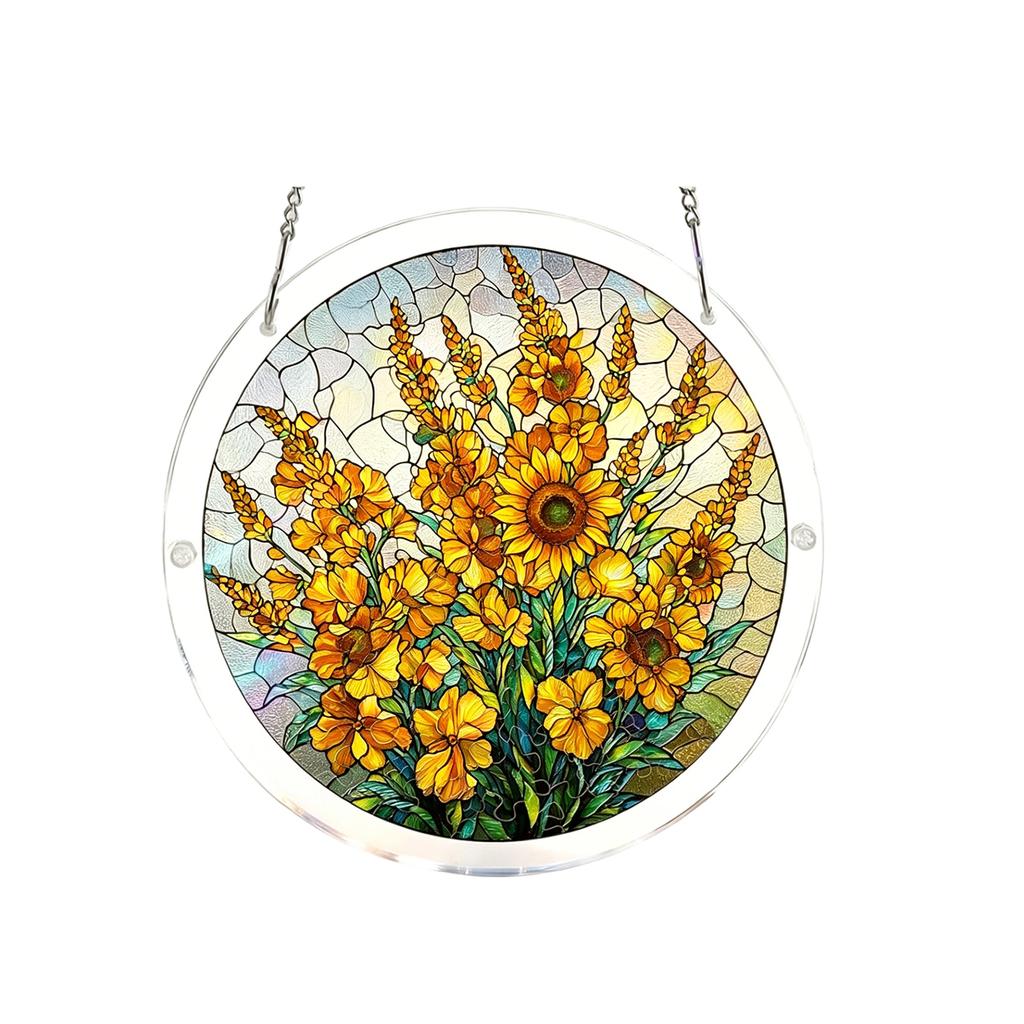 Acrylic Puzzles Suncatcher Window Hanging, 83 Pieces Catcher Stained Glass Acrylic Puzzle Decoration For Women Men Mom Birthday Gift Home Decor