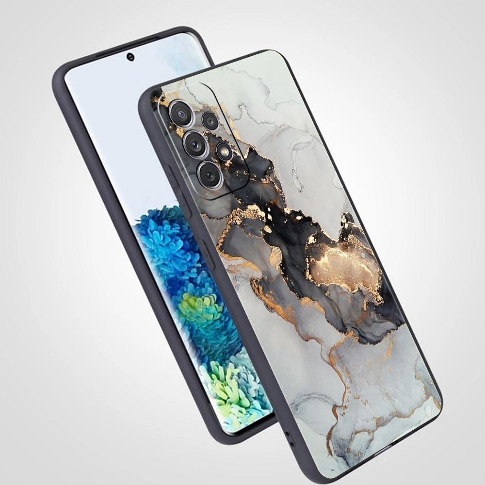 Marmor tinte und waschen Telefon Fall Für Samsung Galaxy A13 A51 A71 A41 A31 A21S A11 A01 A03S A12 A32 A52 A22 A23 a33 A53 A73 5G Abdeckung