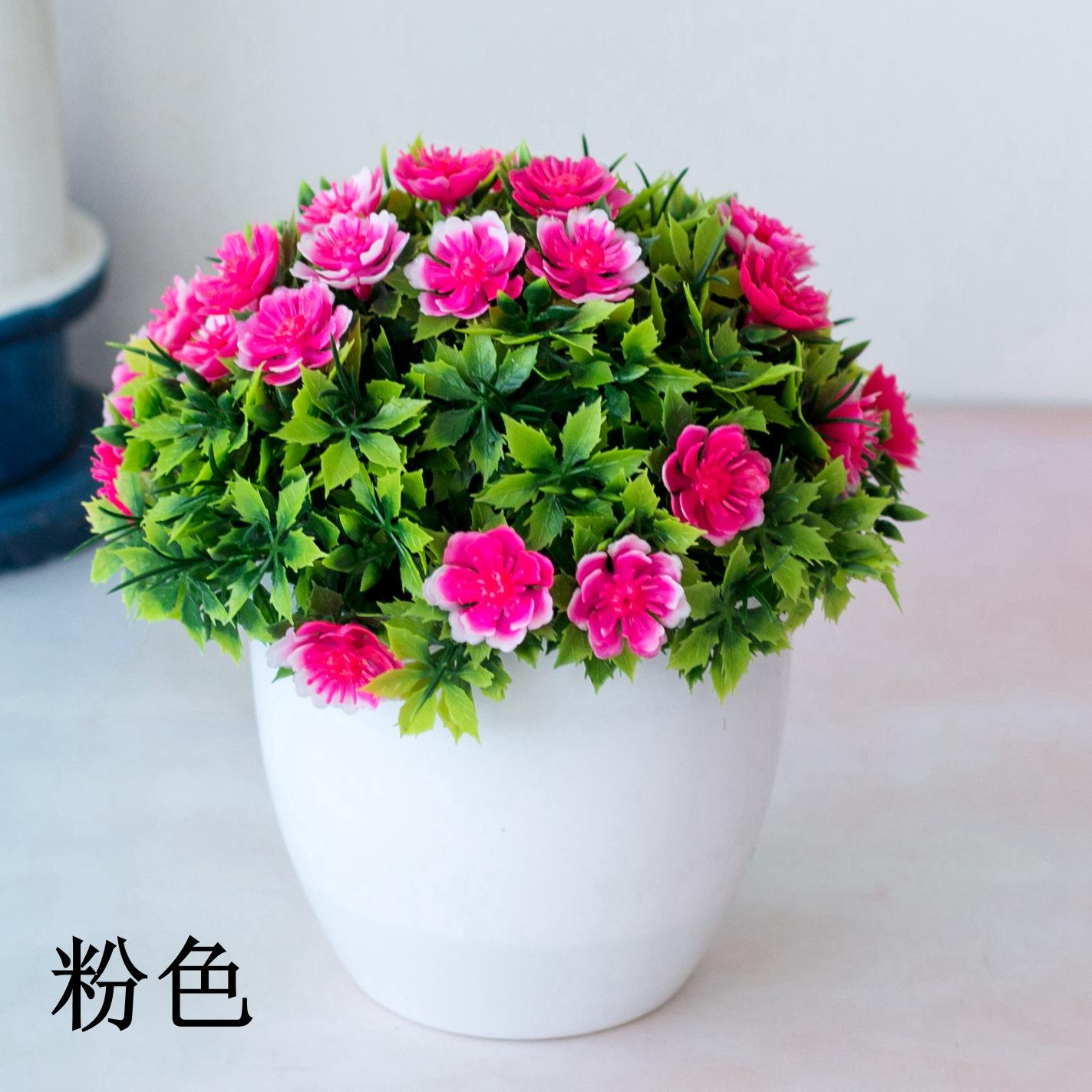 

1pc Simulated Plants Flowers Potted Landscapes Garden Celebration Home Decor Outdoor Photography Props Flower Creative Ornaments Artificial potting