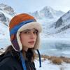 Warm Trapper Cap With Adjustable Strap And Insulated Padding For Cold Weather Sport Adventure Hiking Cycling Wear