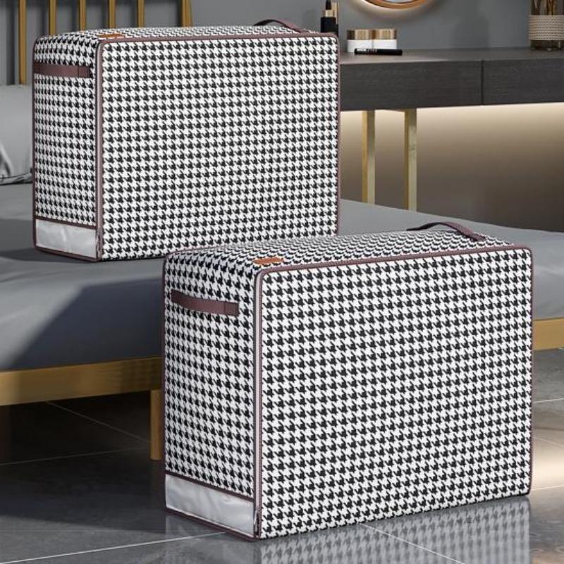 Quilt Bag Visible Window Household Supplies Easy Access Reinforced Handle Quilt Organizer Convenient Organizing Non-woven Fabric