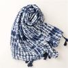 Female Cotton and Linen Tassels Shawls Fashion Print Warm Beach Towel, The Four Seasons New Bandanna 180 * 85cm Muslim Headscarf