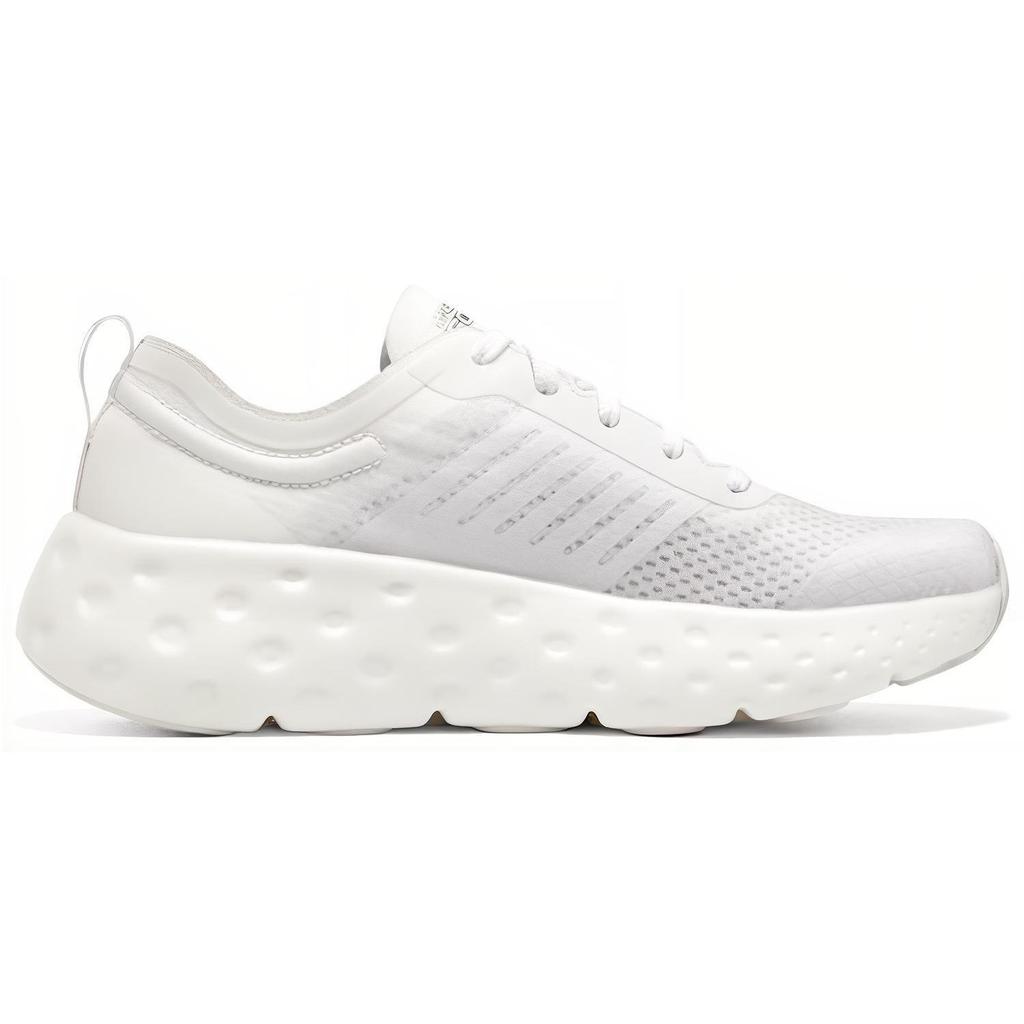 Skechers Max Cushioning Comfortable Versatile Mesh Low Top Running Shoes Women Sneaker White 129271-WHT