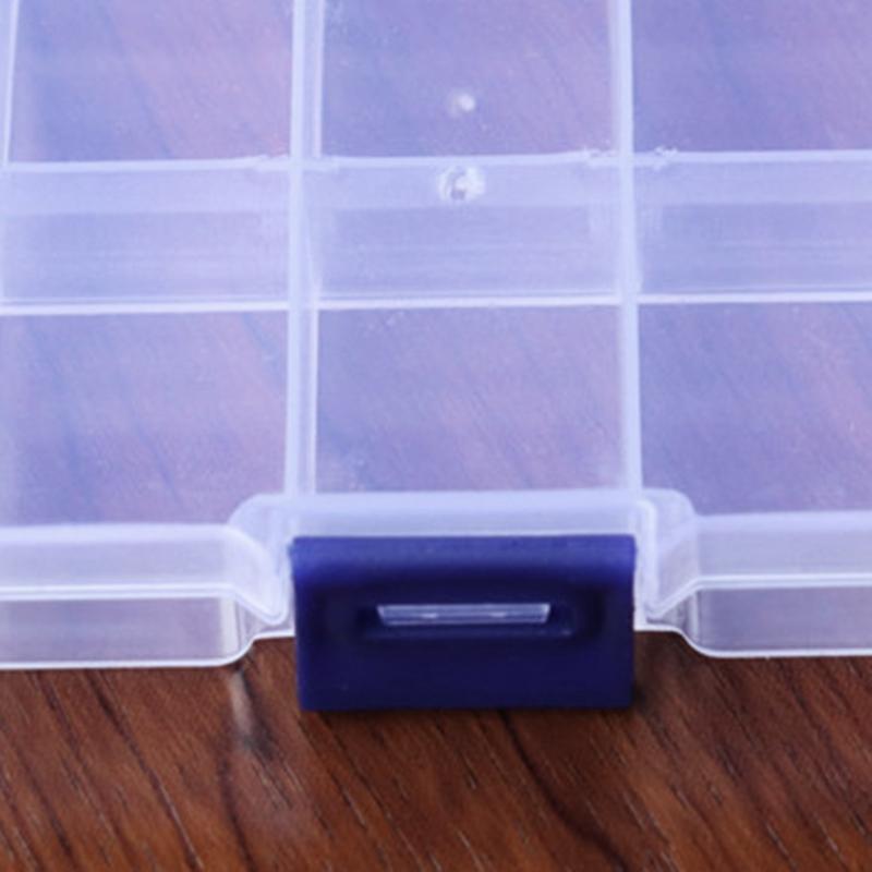 10 Grid Storage Box Plastic Single Compartment Size Adjustable Jewelry Organizer Container for Case Organizer Boxes Tool