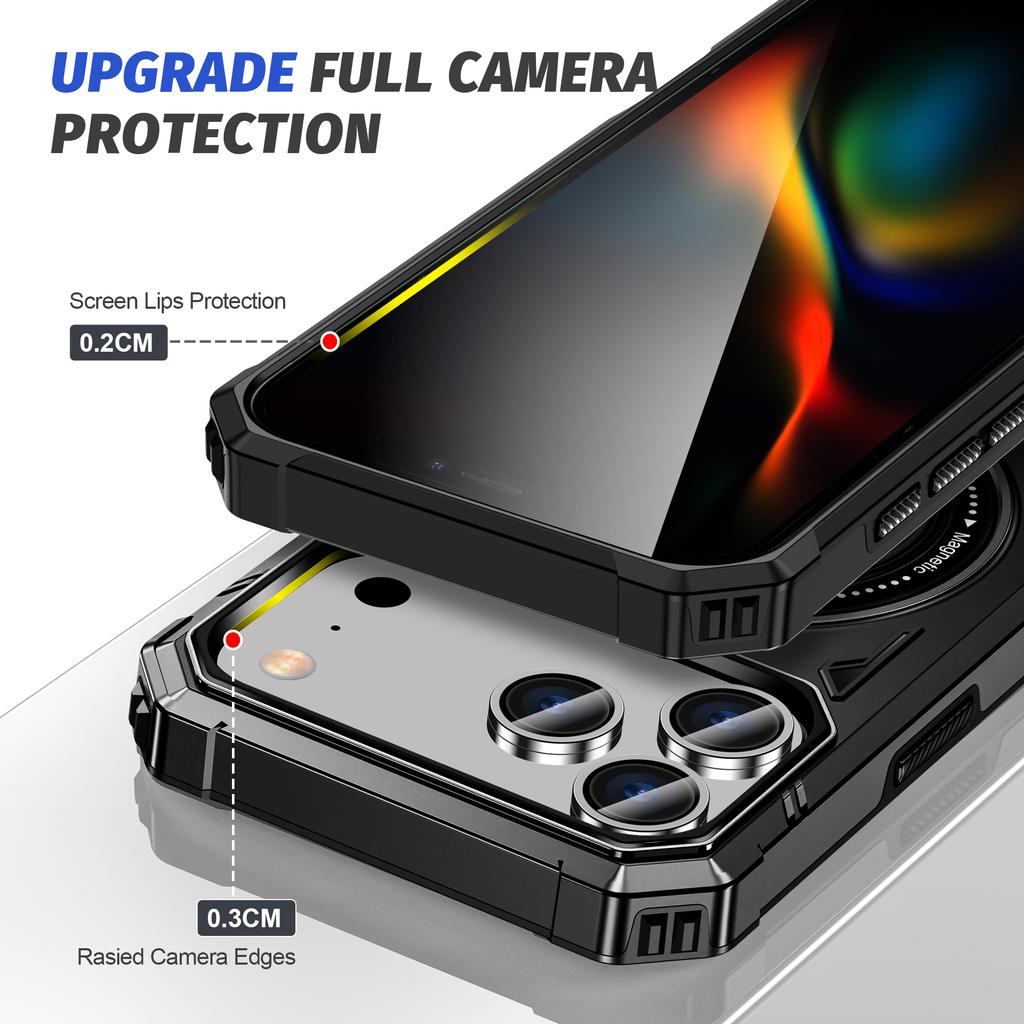 Case for Iphone 17 Pro Max Iphone17 Air 15 14 Plus 16 Pro 13 12 Iphone16 for Magsafe Shockproof Stand Holder Cover