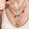 Summer Sea Star Heart Pearl Pendant Clavicle Necklace: Retro Vacation Style for Women