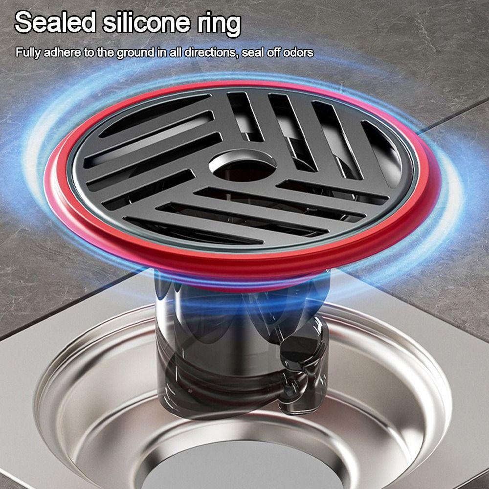 Bouchon de filtre de vidange en acier inoxydable, anti-reflux, bouchon de filtre de vidange de sol de douche, fournitures de salle de bains