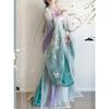 Stil chinezesc dinastiei Song Hanfu, temă de banchet de primăvară, cămașă cu mânecă mare și bretele brodate, costum zilnic pentru femei