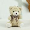 Plush Cuddly Teddy Bear Keychain Cute Coral Fleece Animal Gift For Kids And Adults