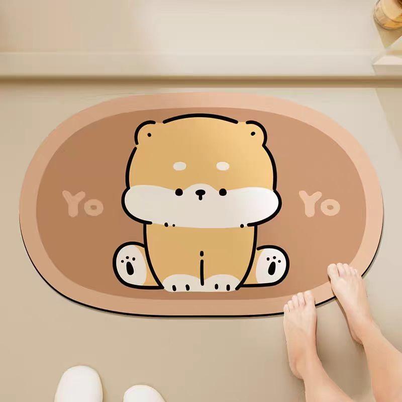 

Diatom Mud Material for Bathroom Entrance, Quick Drying, Dirt Resistant, Anti Slip Floor Mat, Household Bedroom 40X60cm 15.7X23.6in