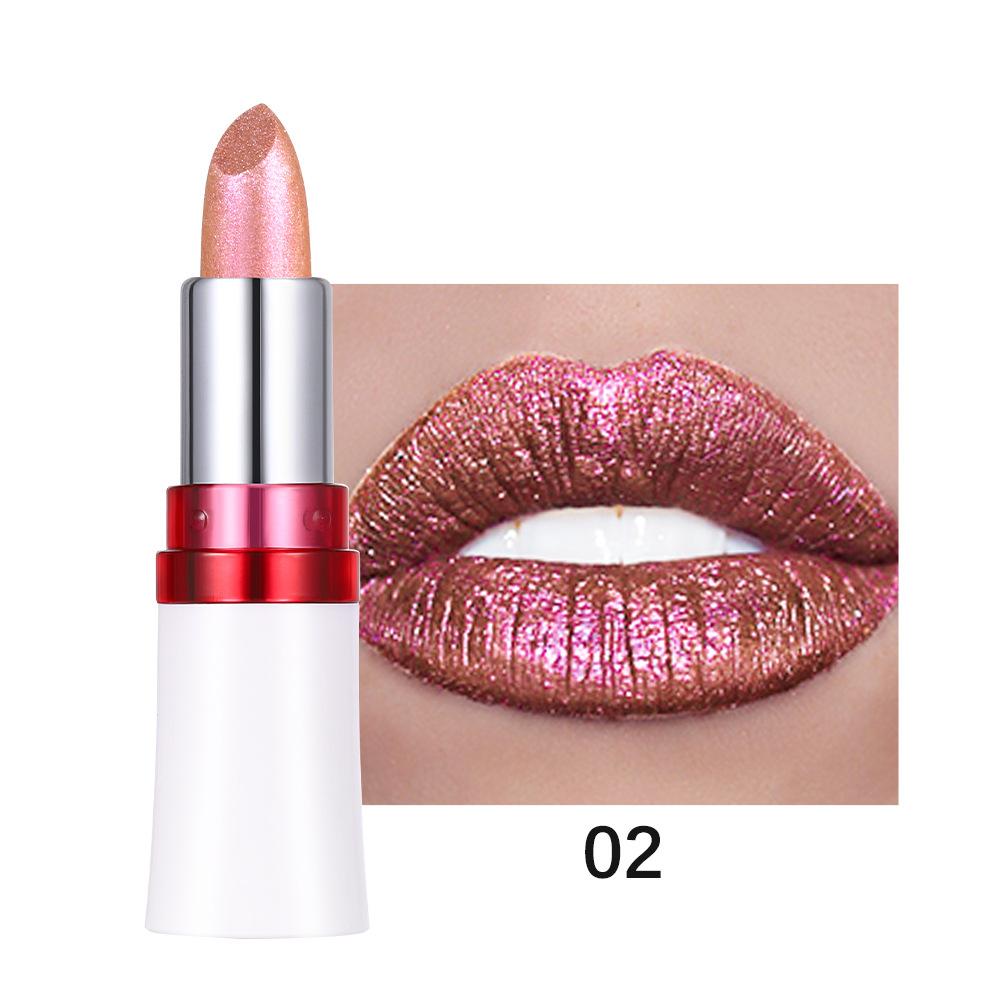 Chameleon Lipstick Pearl Lip Gloss Sparkling Glitter & Shine - Long Lasting & Moisturizing Lipstick Highly Pigmented Lip Stain Gift for Women