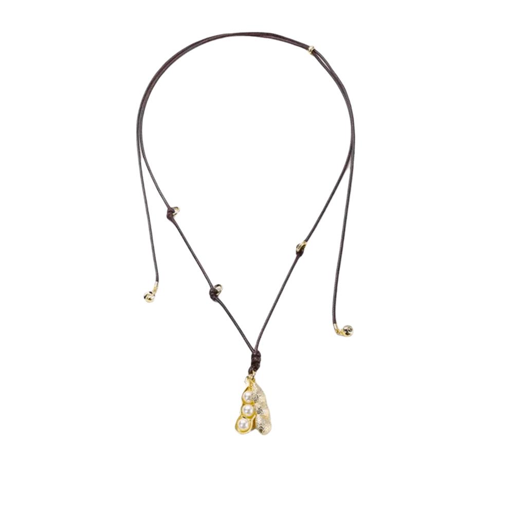 Long Chain Necklaces Rope Sweater Chain Fashion Pea Pod Necklaces  Gift