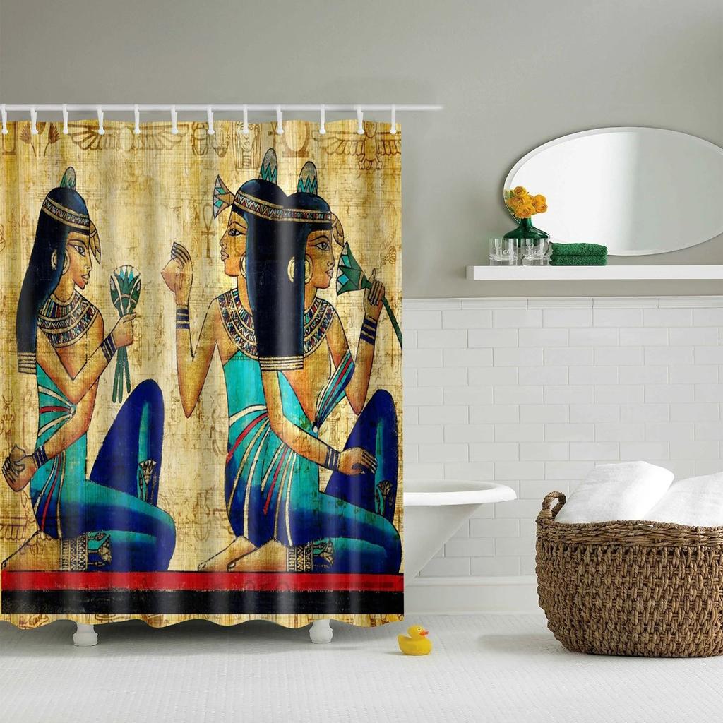 3D Cartoon Character Shower Curtains Bathroom Curtain Waterproof Shower Curtain Home Decor Bath Curtain with 12 Hooks