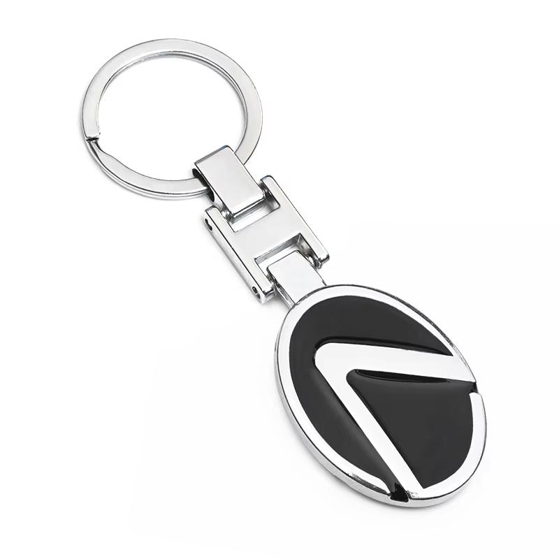 

1Pc Car Key Chain Keyring Pendant Metal Keychain Holder Accessories For Lexus RX 300 IS 250 300 GX 400 460 UX 200 NX LX GS ES SC чёрный