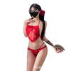 Night cat antique belly pocket erotic underwear retro pure desire sexy lace hot open crotch panties free uniform set