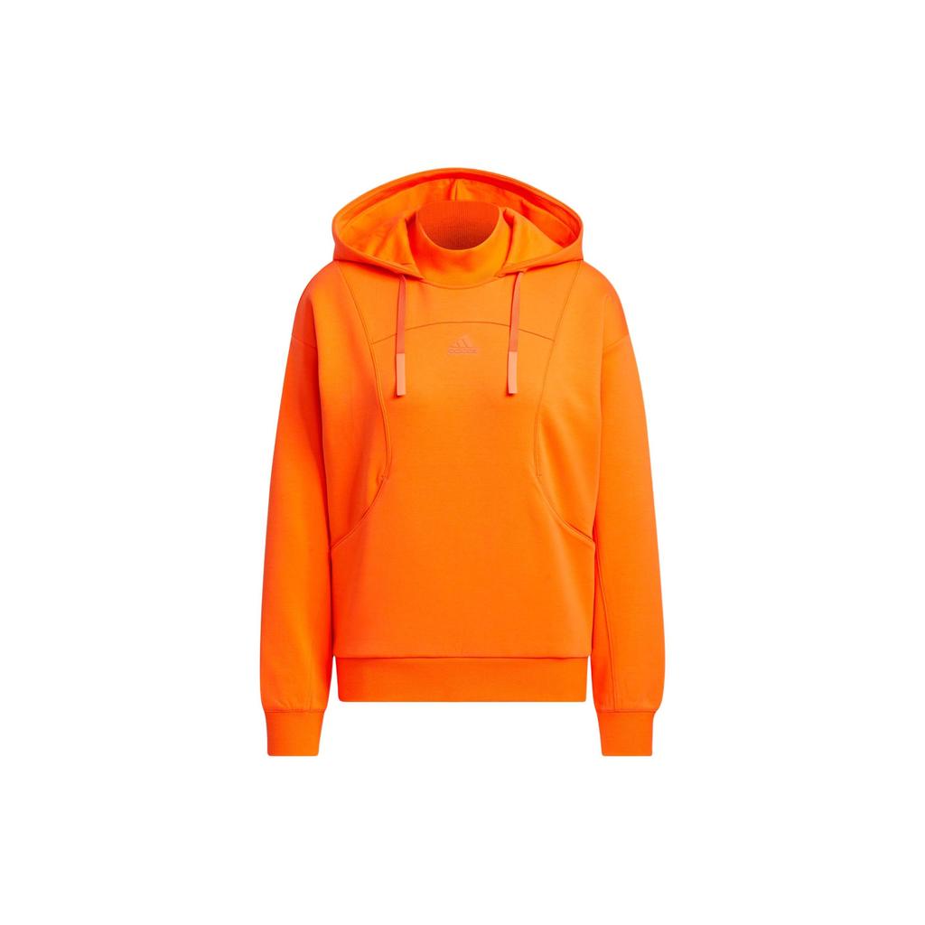 Adidas Futsal Hoodie Solid Color Logo Sports Casual Loose Hooded Sweatshirt Women Hoodies Half-Impact-Orange JH5056
