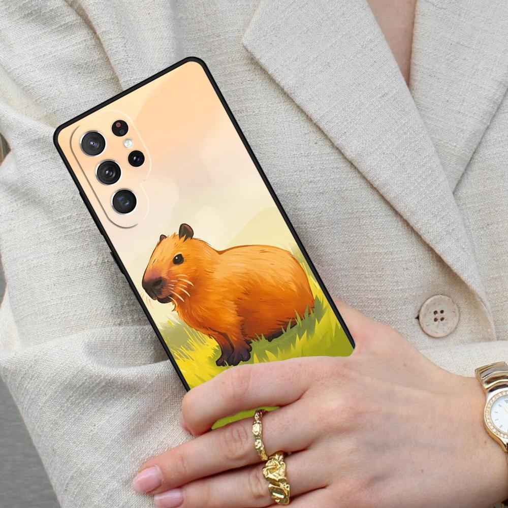 Cute Capybara Cell Phone Case for Samsung Galaxy S26 Ultra S25 S24 S23 S22 S21 S20 Note10 Cover