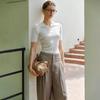 LadyS Elite Slim Fit Knit Polo Top