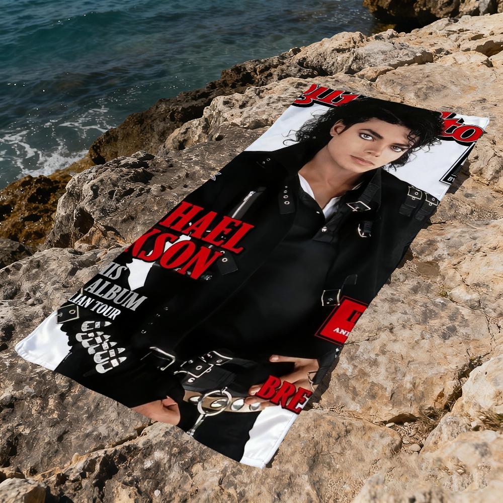 M-michael-l Singer Towel Beach Quick Dry Soft J-jackson Pool Towels Gift for Travel Gym Shower Camping Sports