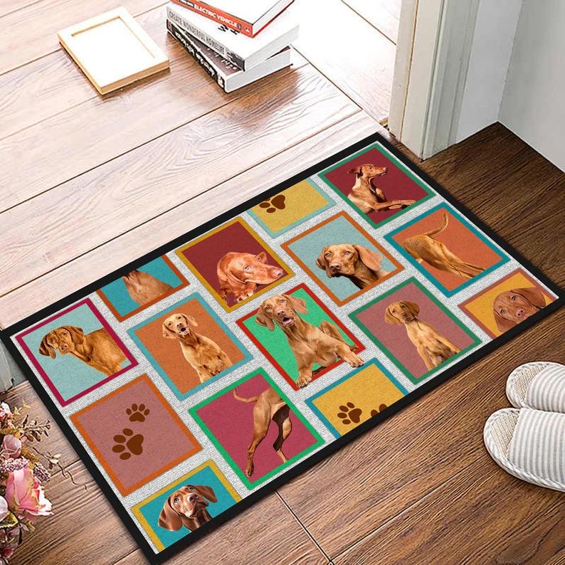 Saint Bernard Doormat Dog Aesthetic Art Floormat Funny Home Decor Non-slip Carpet for Doorway Hallway Living Room Bedroom