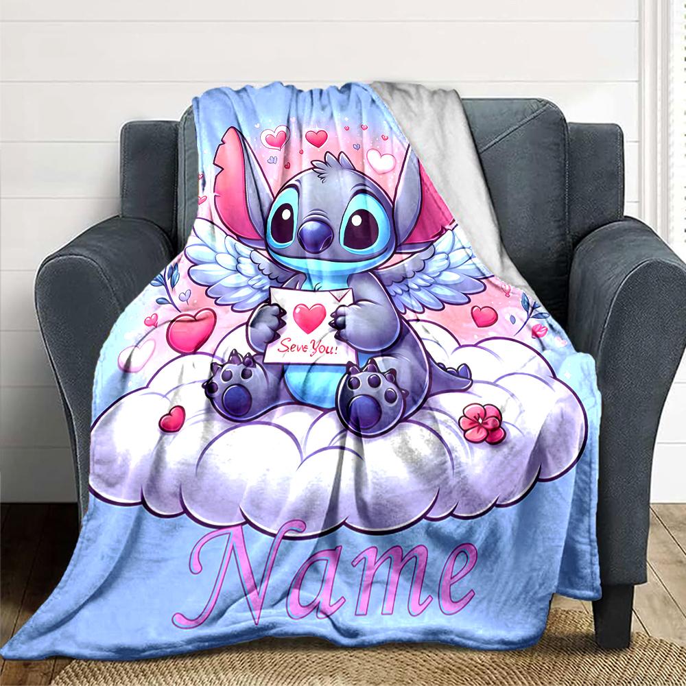Custom Name Love Sky blanket for Couch & Bed, Plush Cozy Fuzzy Blanket Super Soft & Warm Blankets for Fall and Winter. 0908332