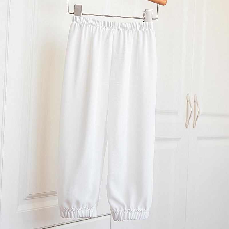 

Детские классные брюки для мальчиков и девочек, летние корейские повседневные спортивные детские свободные брюки, однотонные мягкие прямые брюки для подростков 1-7 лет 90 белый