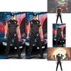 Halloween Stage Costume For Men With Pure Color Design For Theatrical Performance