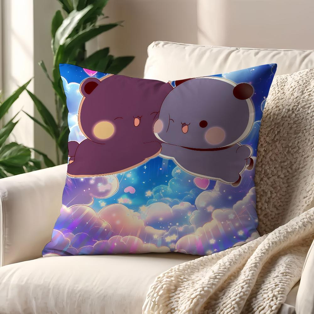 Cartoon Cute Bubu Dudu Face cushion cover Pillow Cover Decoration Room Home Sofa living Office Car Nordic Simplicity