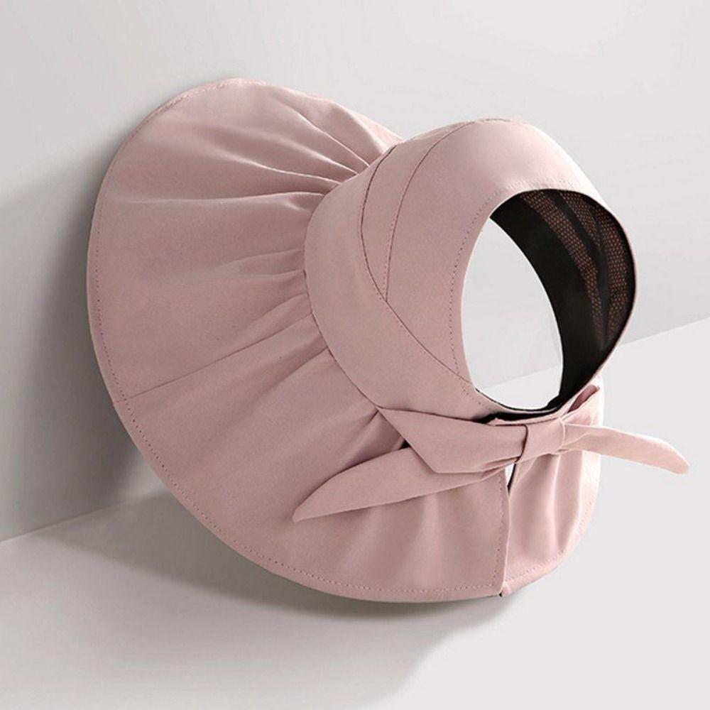 Adjustable Size Sun Hat Wide Brim Large Sun Visor Hat Portable Sunshade Hat Travel