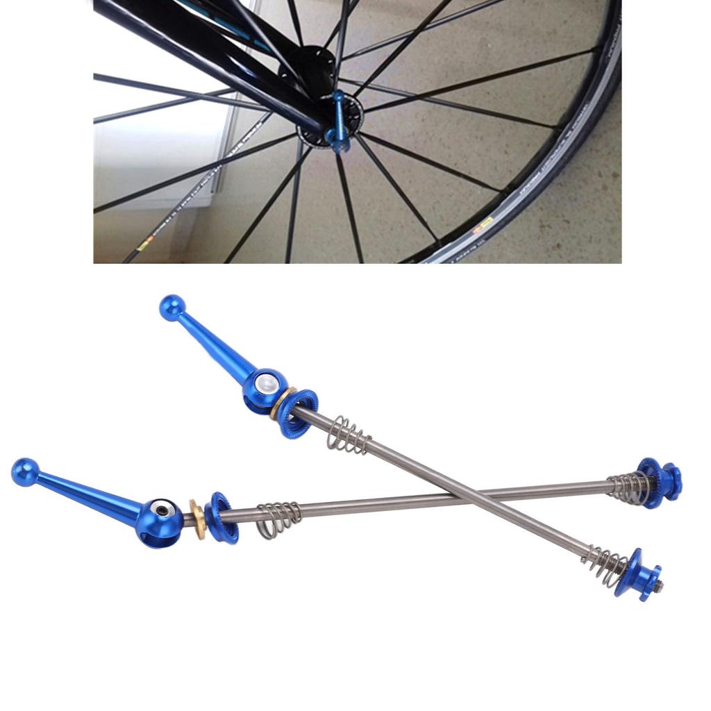 1 Pair   Hub Quick Release Poles Bike Front Rear   Alloy Axle Skewer Lever