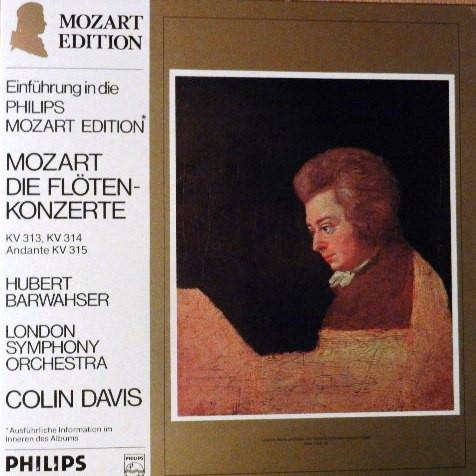 

LP Record MOZART HUBERT BARWAHSER LONDON Die Flotenkonzerte Kv 313 Kv 314 6833216 PHILIPS Netherland Classical Used