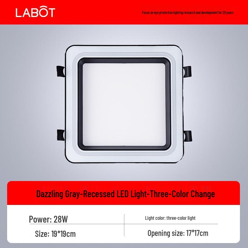 Large Recessed Square Downlight Panel with Honeycomb Design for Kitchen and Bathroom Ceilings (2020 Model)
