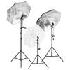 VidaXL Photo Studio Kit with Lighting and Backdrop Photography Light Background System Backdrop Support Kit 3094710
