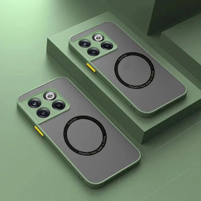 For Magsafe Luxury Silicone Phone Case for Oneplus 12 11 9 R RT 8 7 10 10T Pro Magnetic Wireless Charging Cover