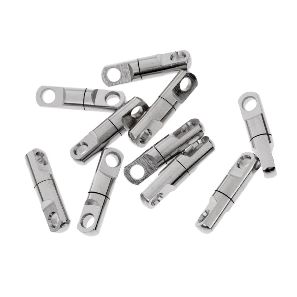 20pcs Heavy Ball Rotary Ring Bearing Swivel Hook Connector Fishing Swivels