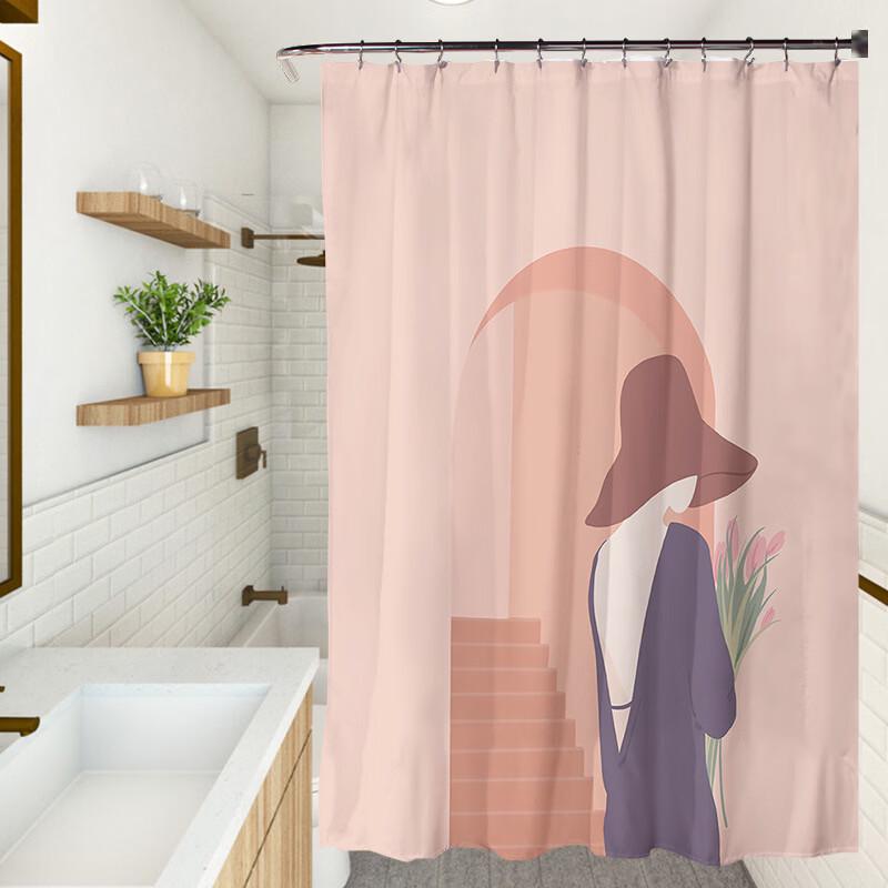 LISM Digital Print Polyester Shower Curtain