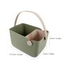Nordic Style Plastic Bathroom Storage Basket with Handle Perforated Ventilation Design for Toiletries Cosmetics Vanity Kitchen